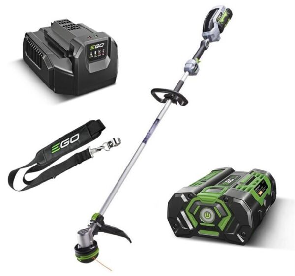 Ego ST1510E 56V Strimmer Kit 38cm Cut 2.4mm Line B/less Motor Power Load Head 2.5Ah Std Charger